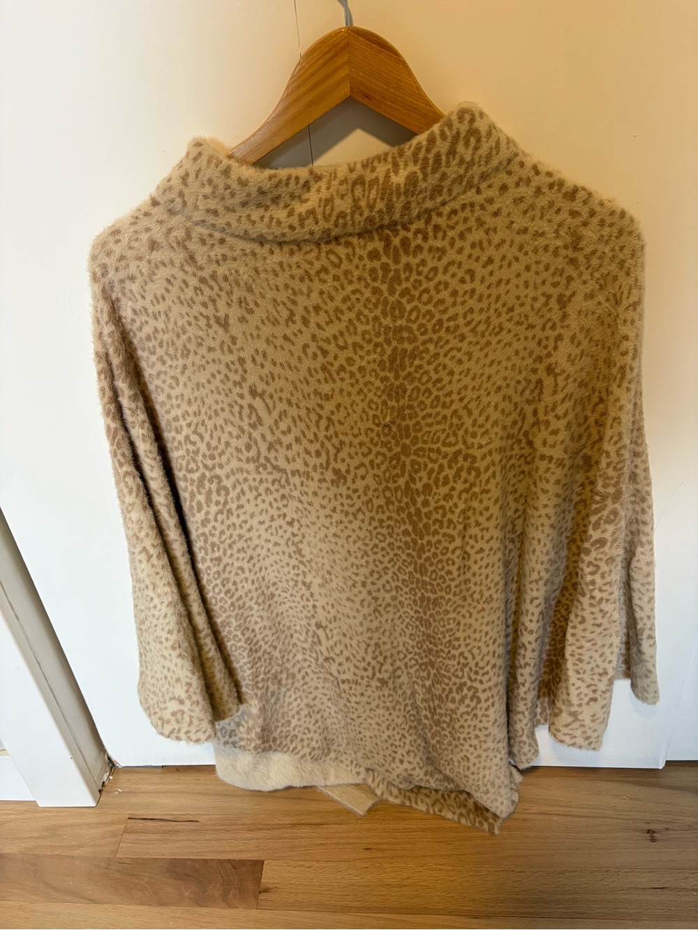 Chico's Beige Leopard Print Poncho